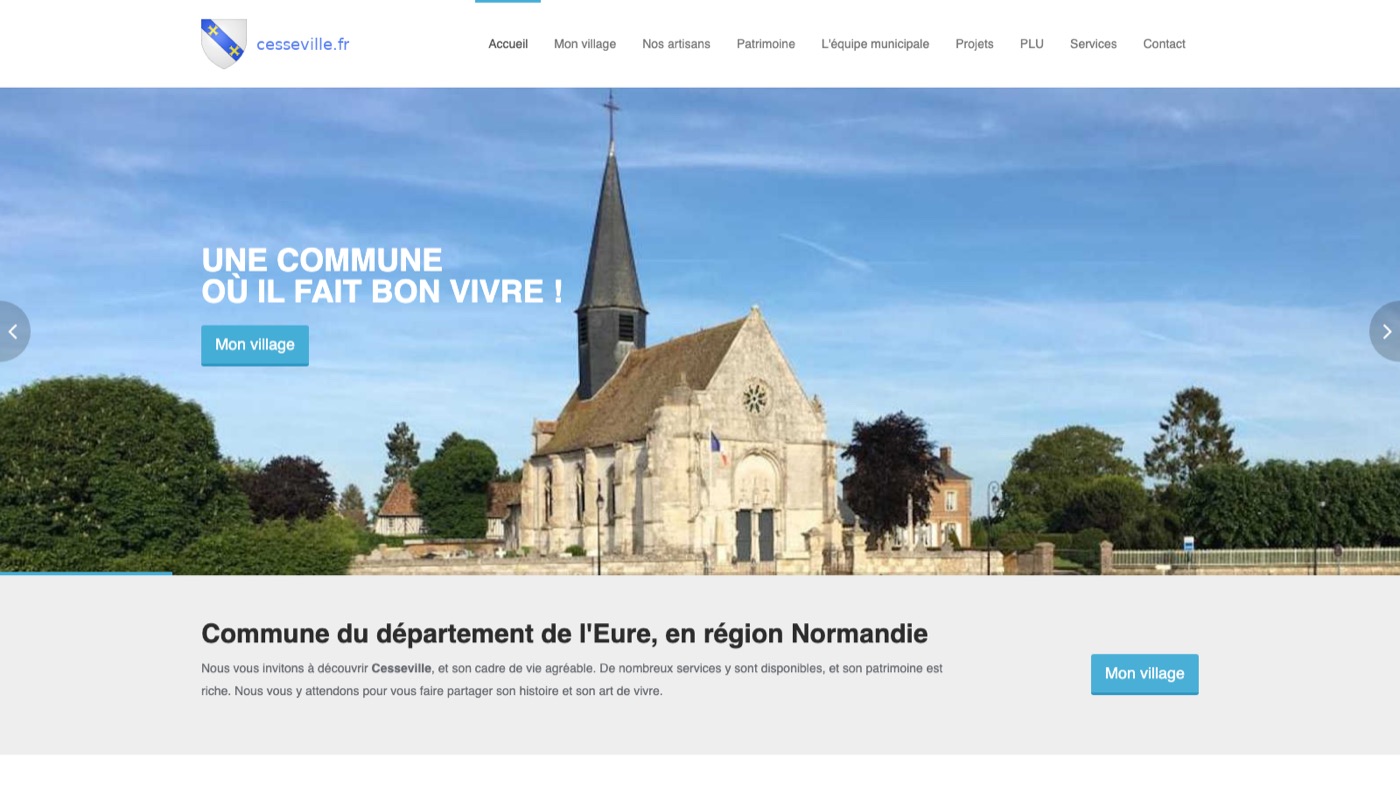 Aperçu du site Commune de Cesseville