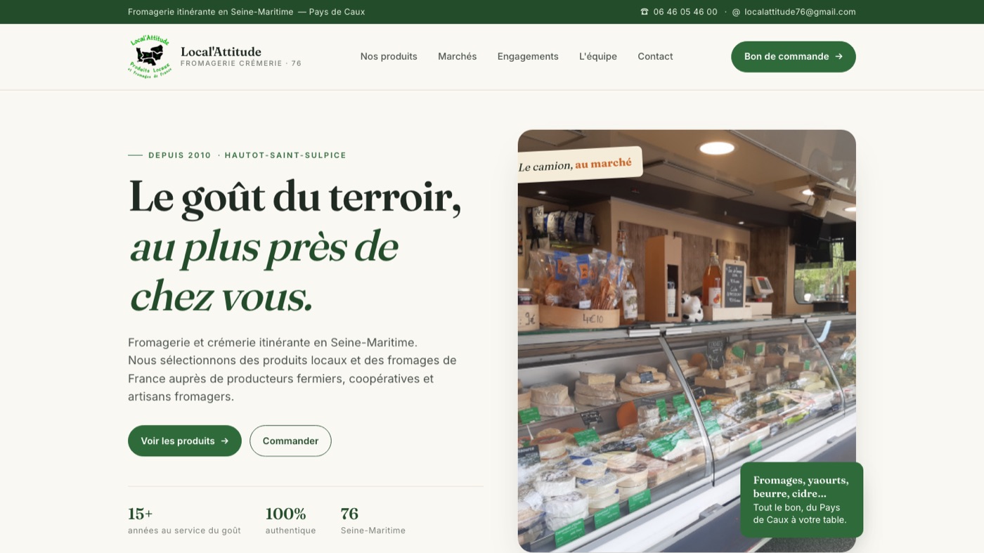 Aperçu du site Local'Attitude