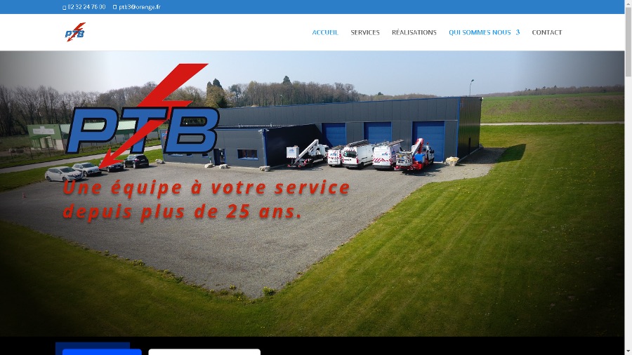 Aperçu du site Prestations Techniques Brisset