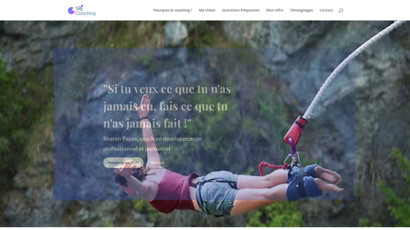 Aperçu du site SRJ Coaching